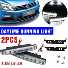 2PCS 8LED Running Bright DRL Head Lamp Light Driving Light Daytime Car Daylight - Aimall