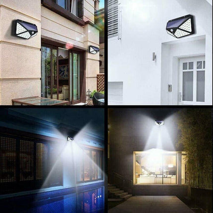 100 LED Motion Solar Light Sensor Wall Lights Outdoor Security Safety Home Lamp - Aimall