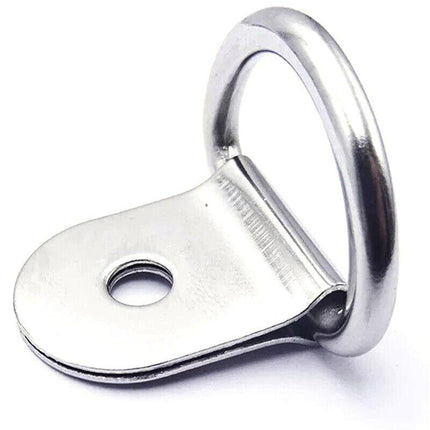30 PCS Heavy Duty D-Ring Tie Downs Metal Anchor Point Silver Universal AU Stock - Aimall