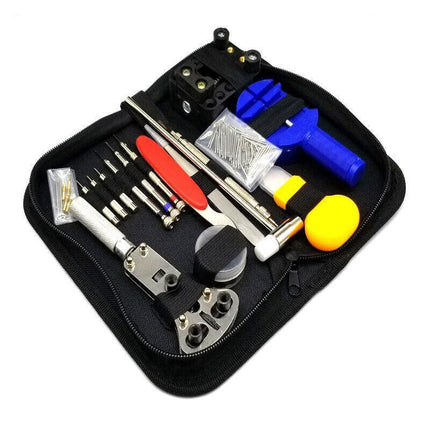 506PCS Watch Repair Tool Kit Back Case Opener Remover Spring Pin Bars Watchmaker - Aimall