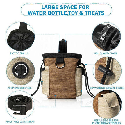 Puppy Pet Dog Obedience Training Treat Bag Feed Pouch Garbage Collection Bag AU - Aimall