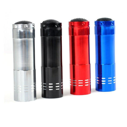 Mini Pocket 9 LED Camping Torch Ultra Flashlight Light Lamp Aluminum ( 1pc) AU - Aimall