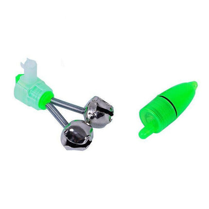 10PCS Night Fishing Twin Ring Light Bite Alarm Bells LED Outdoor Clip Rod Tip AU - Aimall