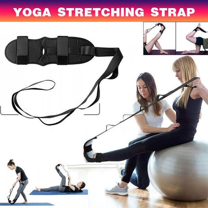 Yoga Stretching Strap Ankle Ligament Stretcher Belt Band Foot Drop Strap NEW - Aimall