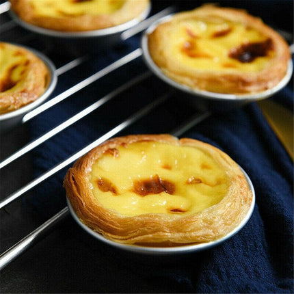 20PCS Egg Tart Mold Aluminum Hot Baking Tools Cupcake Cookie Cake Pudding Mould - Aimall