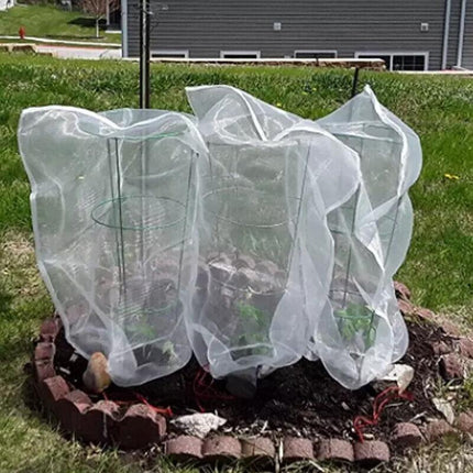 10/50X Fruit Net Bags Agriculture Garden Vegetable Protection Mesh Insect Proof - Aimall