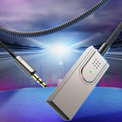 Wireless Bluetooth 5.0 Receiver Dongle Car AUX 3.5mm Adapter Cable Hot - Aimall