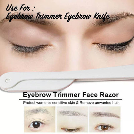 3Pcs Portable Safety Eyebrow Trimmer Razor Shaver Eye Brow Shaper Hair Remover - Aimall