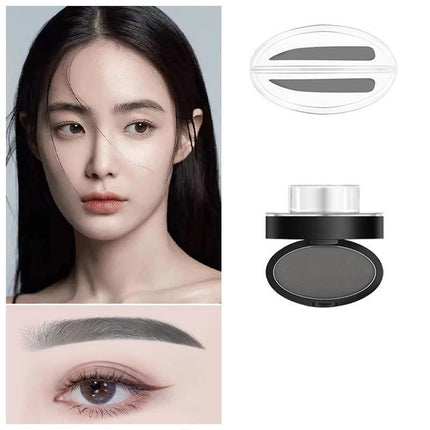 Cosmetic Definition Natural Shape Eyebrow Shadow Stamp Waterproof Brow Dye Kit - Aimall