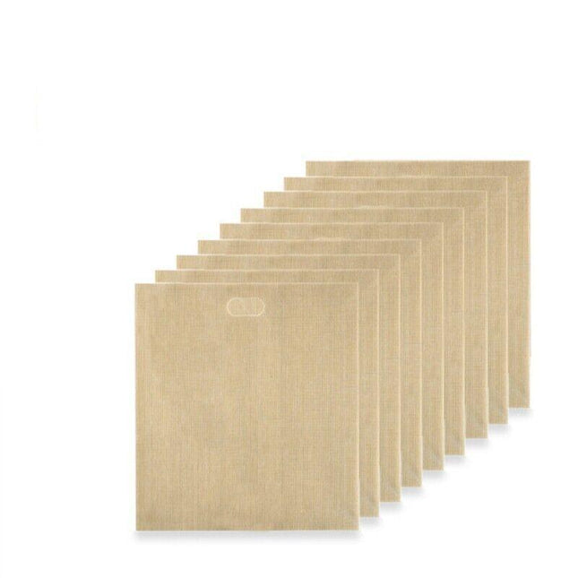 10-50PCS Reusable Toaster Bag Gluten Free Bread Bag Sandwich Toasting Brown Bags - Aimall