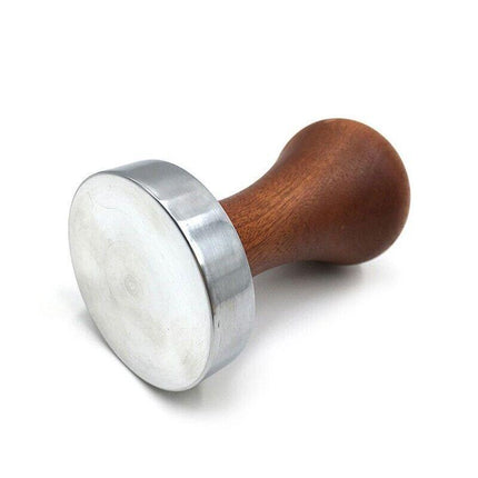 51mm Stainless Coffee Tamper Wooden Handle Barista Espresso Grinder AU Stock - Aimall