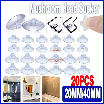 20PCS 20/40mm Suction Cups Caps Suckers Aquarium Fish Tank Glass Hanger Pads - Aimall