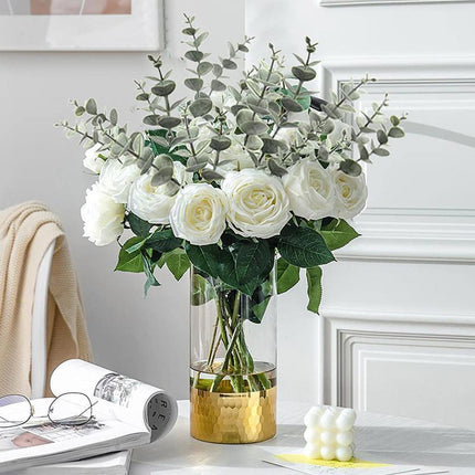 Artificial Eucalyptus Leaf Flowers Fake Green Plant Nordic Home Party Decor - Aimall