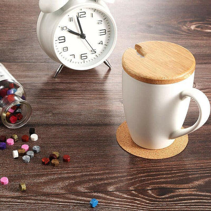 20pcs Plain Round Cork Coasters Coffee Drink Tea Cup Mat Placemats Wine Mat AU - Aimall