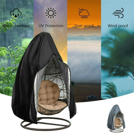 Hanging Swing Egg Chair Cover Furniture Garden Rattan Outdoor Rain Waterproof AU - Aimall