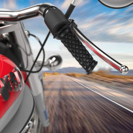 Motorcycle Rubber Gel Hand Grips For 7/8in 22mm Handlebar Sports Bike Universal - Aimall