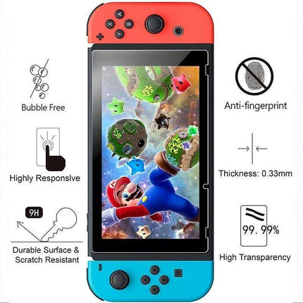 2x For Nintendo Switch Screen Protector 9H Full Cover Tempered Glass AU STOCK - Aimall