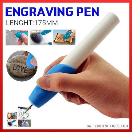 Electric Micro Engraver Pen Tip Engraving Cordless For Metal Jewelry Wood Glass - Aimall