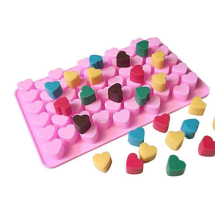 55 Love Heart Silicone Mould Chocolate Mold Candy Gummy Maker Ice Jelly Tray AU - Aimall