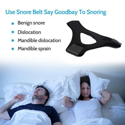 New Stop Snoring Chin Strap Anti Snore Sleep Apnea Belt Device Solutions Jaw OZ - Aimall