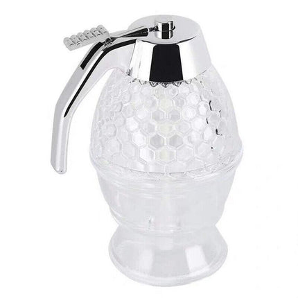 Honey Syrup Dispenser Pot stand Jar Bee Hive Trigger Kitchen Pot Premium - AU - Aimall
