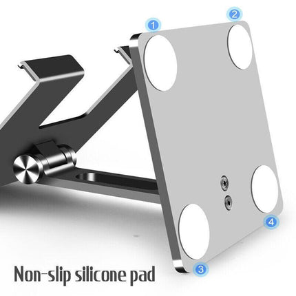 Aluminum Alloy Tablet Phone Holder Desk Stand Bracket Foldable For iPad Pro 12.9 - Aimall