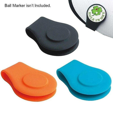 1Pc Silicone Golf Hat Clip Ball Marker Holder with Strong Magnetic DIY - Aimall