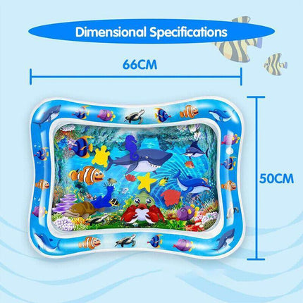 Baby Water Play Inflatable Mat Kids Children Infants Tummy Fun Time Sea World AU - Aimall