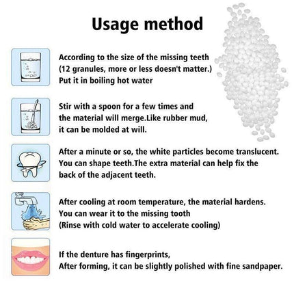 Temporary Tooth Repair Kit Teeth Gaps False Teeth Solid Glue Denture Adhesive - Aimall