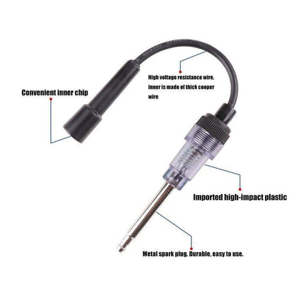 Spark Plug Tester In Line Ignition System Detector Coil Test Tools Engine AU - Aimall