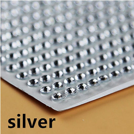 [504pcs] 6mm Acrylic Rhinestone Gems Self Adhesive Sticker Crystals Craft Decal - Aimall