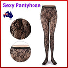 Sexy Pantyhose Stockings Fishnet Floral Lace Pattern Fashion Tights Black Au Aimall