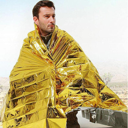 4x Space Blankets PREMIUM Thermal Emergency Survival Camping Rescue First Aid AU - Aimall
