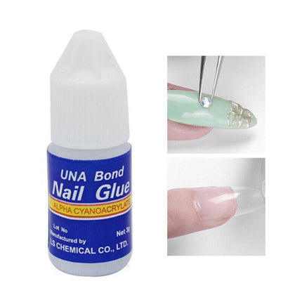 10PCS 3G Nail Art Glue Acrylic UV Gel Fake Nails Sticker Tip Polish Ma AU Stock - Aimall