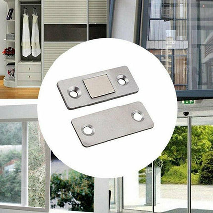 8PCS Strong Magnetic Door Catch Ultra Thin For Door Cabinet Cupboard Glass Latch - Aimall