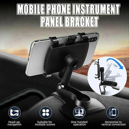 360° Clip On Dashboard Dash Mount Mobile In Car Phone Holder Stand Cradle iphone - Aimall