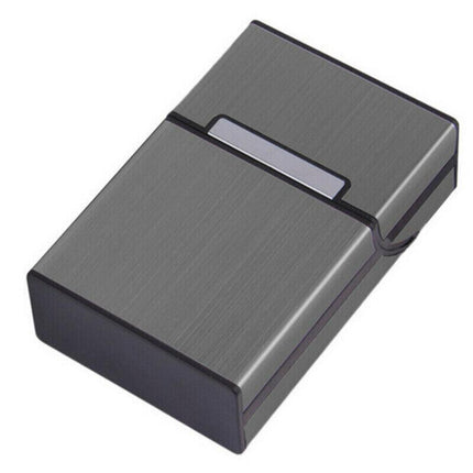 Tobacco Holder Aluminum Pocket Box Storage Container 20 Cigarette Case LighterAU - Aimall