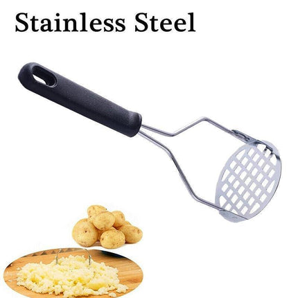 Kitchen Potato Masher Stainless Steel Vegetable Fruit Potatoe Press Crusher Tool - Aimall