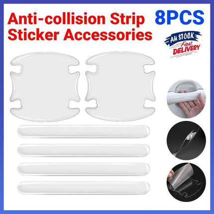 Car Door Handle Scratch Protector Clear Anti-collision Strip Sticker Accessories - Aimall