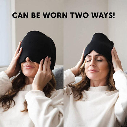 Aroma Season Ice Pack Migraine Hat Hot Cold Therapy Headache Pain Relief Cap AU - Aimall