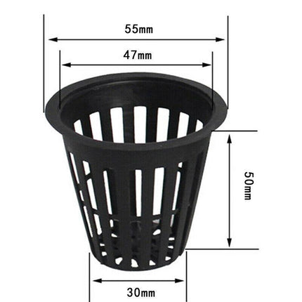 40pcs Hydroponics Plant Grow Net Cup Mesh Pot Basket Mesh Aeroponic Aquaponic AU - Aimall