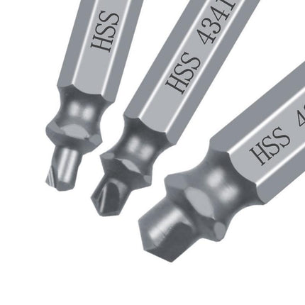 6PCS Damaged Screw Extractor Set Easy Out Broken Drill Bit Remover Kit Speed Out - Aimall