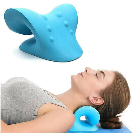 Cervical Traction Pillow, Neck Stretcher Device - Neck Pain,Headaches,TMJ Relief - Aimall