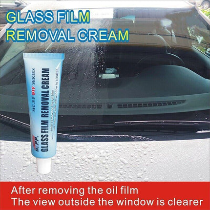 2x Car Glass Oil Film Cleaner Removal Cream Paste Windshield Water Spot Remover. - Aimall