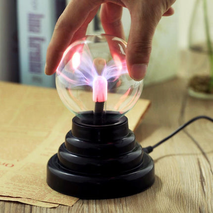 Magic Plasma Ball Touch USB Lamp Electric Globe Night Light Glass Lighting 14CM - Aimall