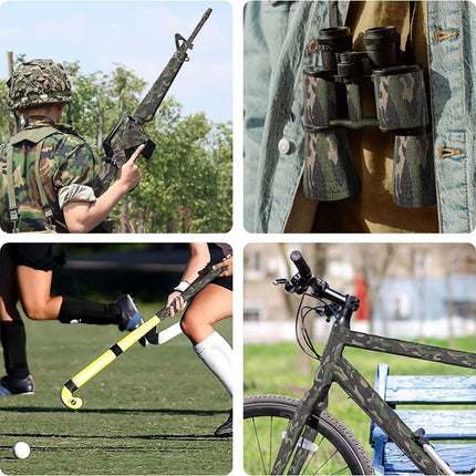4 Roll Tape Army Camo Wrap Rifle Gun Shooting Hunting Camouflage Stealth Webbing - Aimall