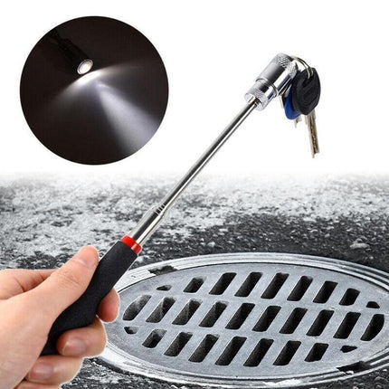 Magnetic Pick Up Tool 81CM Extendable Telescopic LED Torch Magnet Rod AU Stock - Aimall