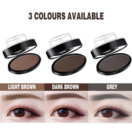 Cosmetic Definition Natural Shape Eyebrow Shadow Stamp Waterproof Brow Dye Kit - Aimall