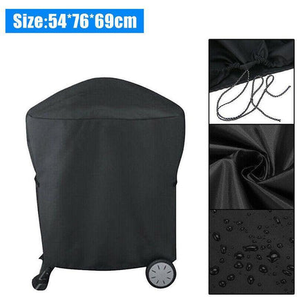 Cart Grill Cover Waterproof Protector For Weber Q200 Series #7113 BBQ Black AU - Aimall