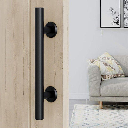 12" Barn Door Handle Sliding Flush Pull Wood Door Gate Hardware Stainless Steel - Aimall